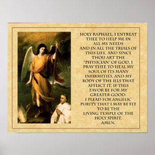 St. Raphael Prayer Poster