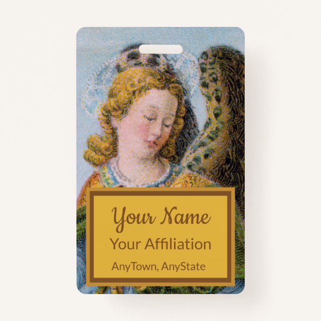 St. Raphael the Archangel (detail; M 017) ID Badge (Front)