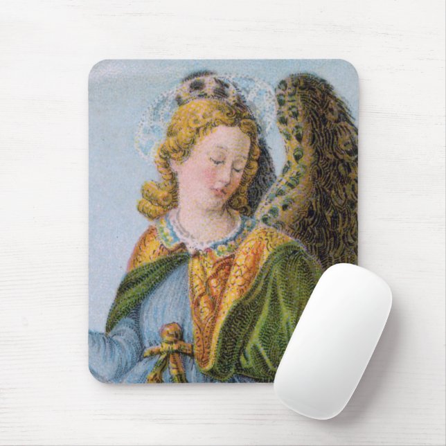 St. Raphael the Archangel (detail; M 017) Mouse Mat (With Mouse)