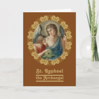 St Raphael the Archangel (M12) Blank Greeting Card