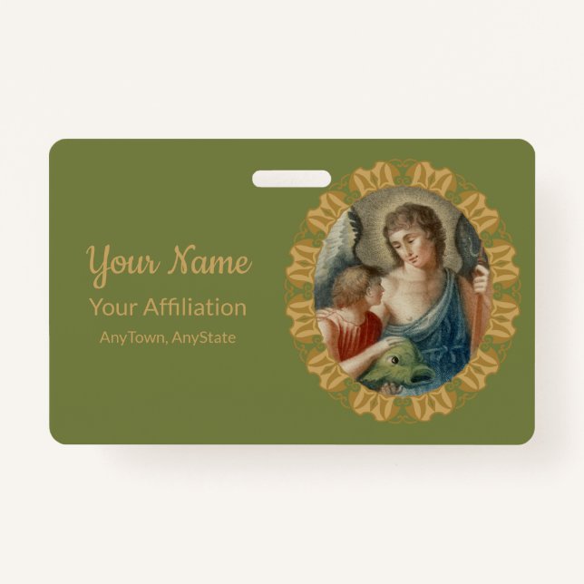 St. Raphael the Archangel (M 012) ID Badge (Front)