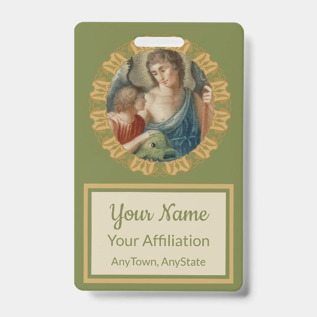 St. Raphael the Archangel (M 012) ID Badge (Front)