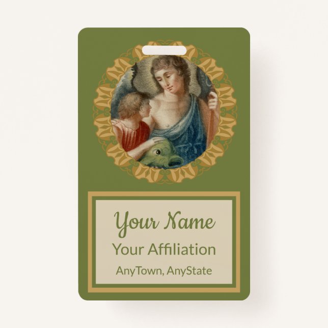 St. Raphael the Archangel (M 012) ID Badge (Front)