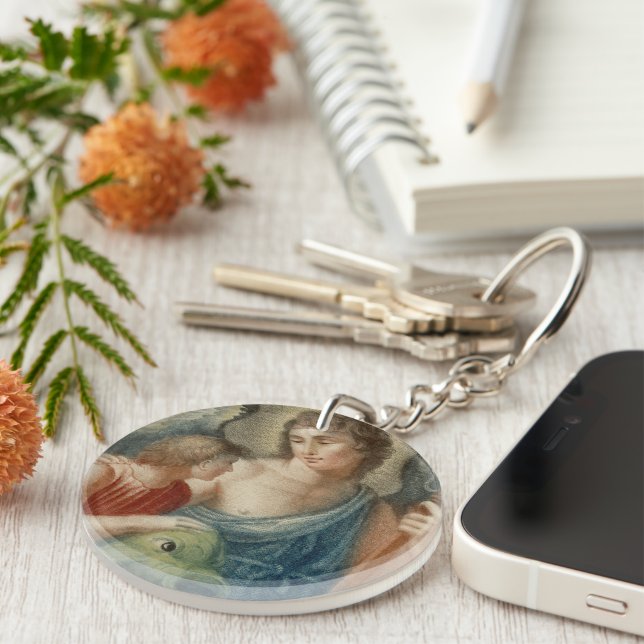 St. Raphael the Archangel (M 012) Key Ring (Front Right)