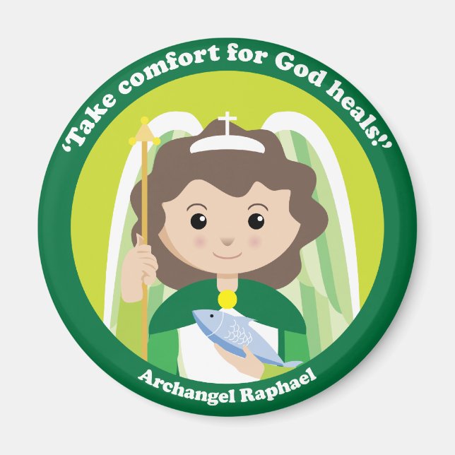 St. Raphael the Archangel Magnet (Front)