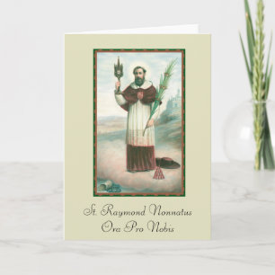 St. Raymond Nonnatus Greeting Card w/prayer