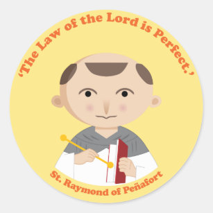 St. Raymond of Peñafort Classic Round Sticker