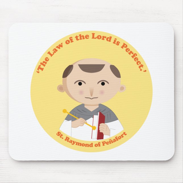 St. Raymond of Peñafort Mouse Mat (Front)