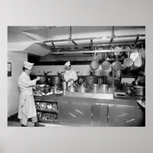 St. Regis Hotel Kitchen, early 1900s Poster