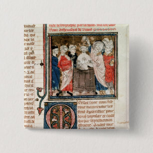 St. Remigius Bishop of Rheims 15 Cm Square Badge