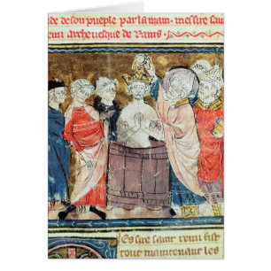 St. Remigius, Bishop of Rheims baptising