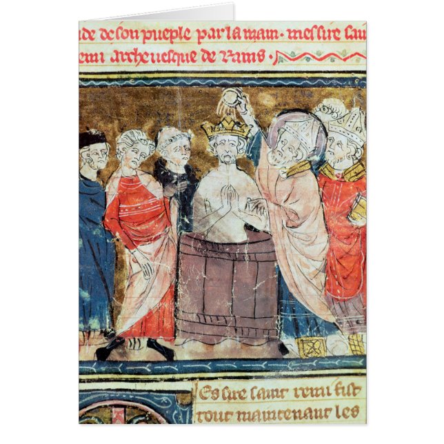 St. Remigius, Bishop of Rheims  baptising (Front)