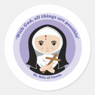 St. Rita of Cascia Classic Round Sticker