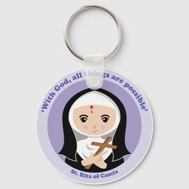 St. Rita of Cascia Key Ring (Front)
