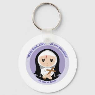 St. Rita of Cascia Key Ring