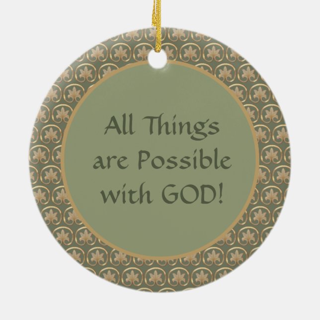 St. Rita of Cascia (M 015) Circular Ceramic Tree Decoration (Back)