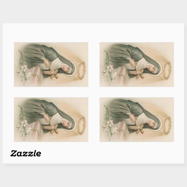 St. Rita of Cascia (M 015) Rectangular Sticker (Sheet)