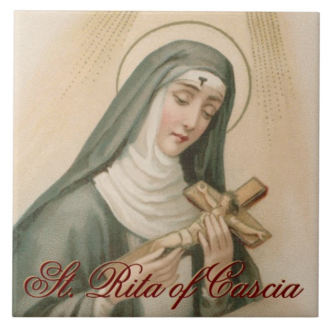 St. Rita of Cascia (M 015) Tile (Front)
