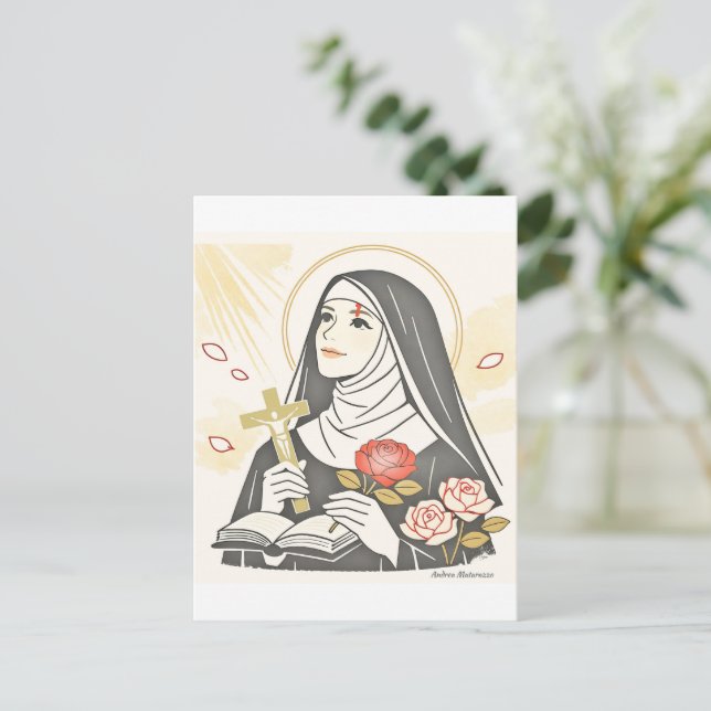 St. Rita of Cascia Postcard (Standing Front)