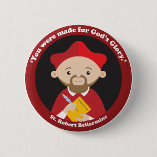 St. Robert Bellarmine 6 Cm Round Badge