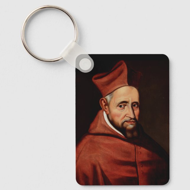 St. Robert Bellarmine Patron of Canon Lawyers Key Ring (Front)