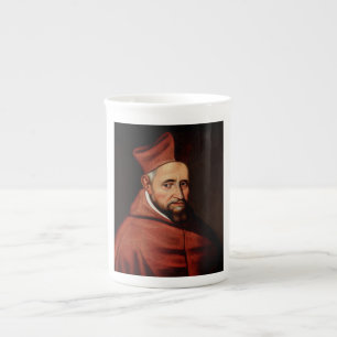 St. Robert Bellarmine Roman Library Art Bone China Mug