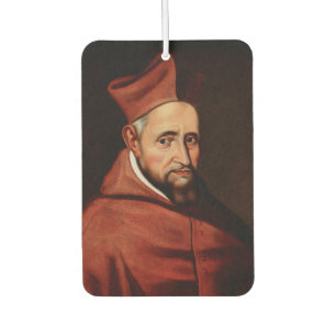 St. Robert Bellarmine Roman Library Art Car Air Freshener