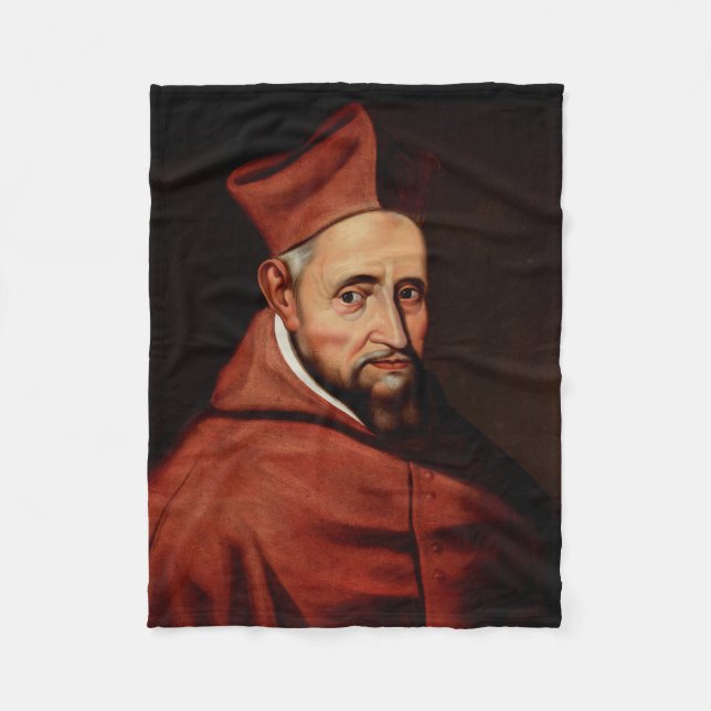 St. Robert Bellarmine Roman Library Art Fleece Blanket (Front)