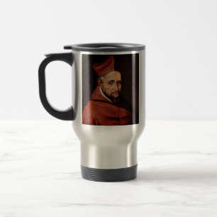 St. Robert Bellarmine Roman Library Art Travel Mug