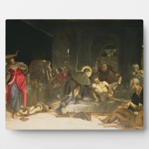 St. Roch Curing the Plague Plaque