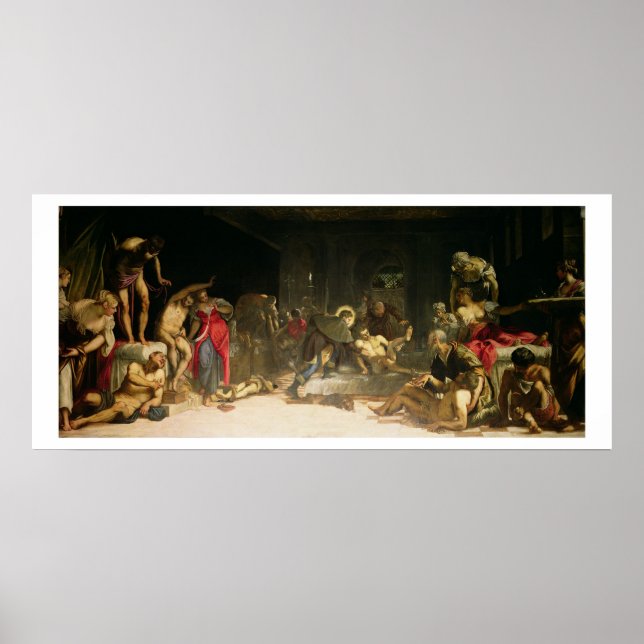 St. Roch Curing the Plague Poster (Front)