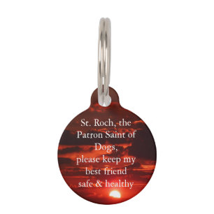 St. Roch, Patron Saint of Dogs Pet Tag