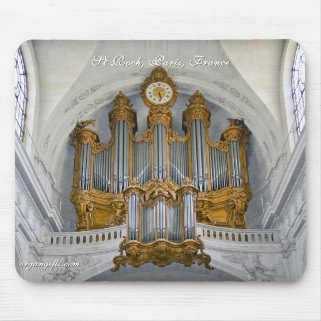 St Roch pipe organ Mouse Mat (Front)