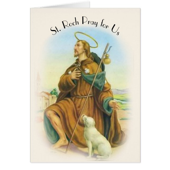 St. Roch Rocco Italian Patron Saint of Dogs (Front)