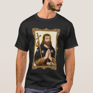 St Roch Vintage Catholic Art Patron Saint of Dogs T-Shirt