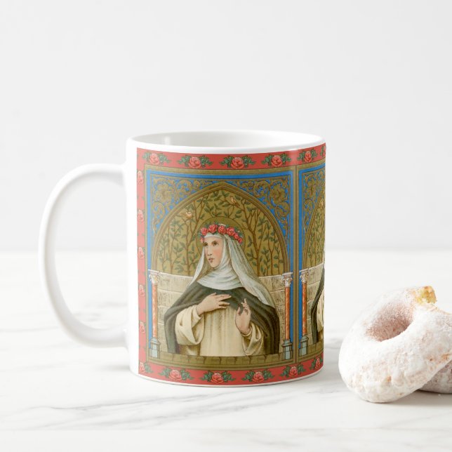 St. Rose of Lima (BK 020) Coffee Mug 1.3 (With Donut)