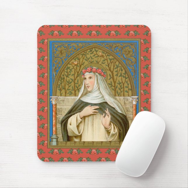 St. Rose of Lima (BK 020) Mouse Mat (With Mouse)