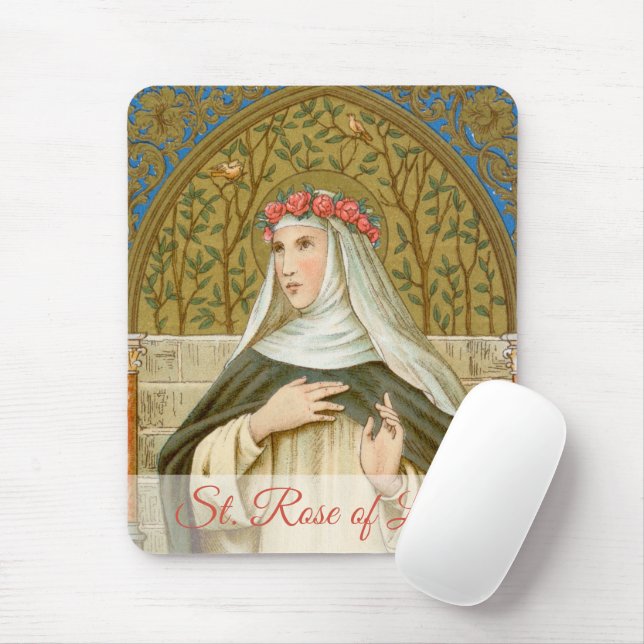 St. Rose of Lima (BK 020) Mouse Mat (With Mouse)