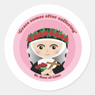 St. Rose of Lima Classic Round Sticker