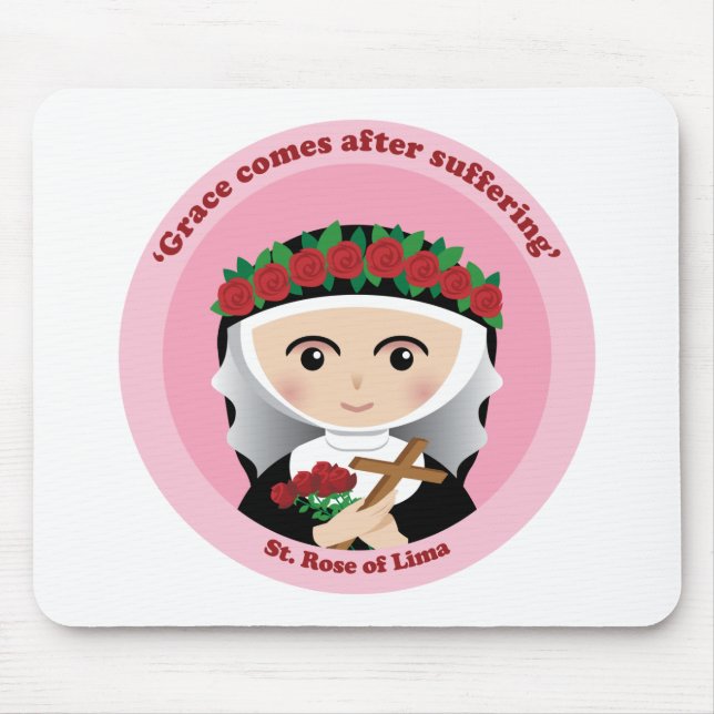 St. Rose of Lima Mouse Mat (Front)
