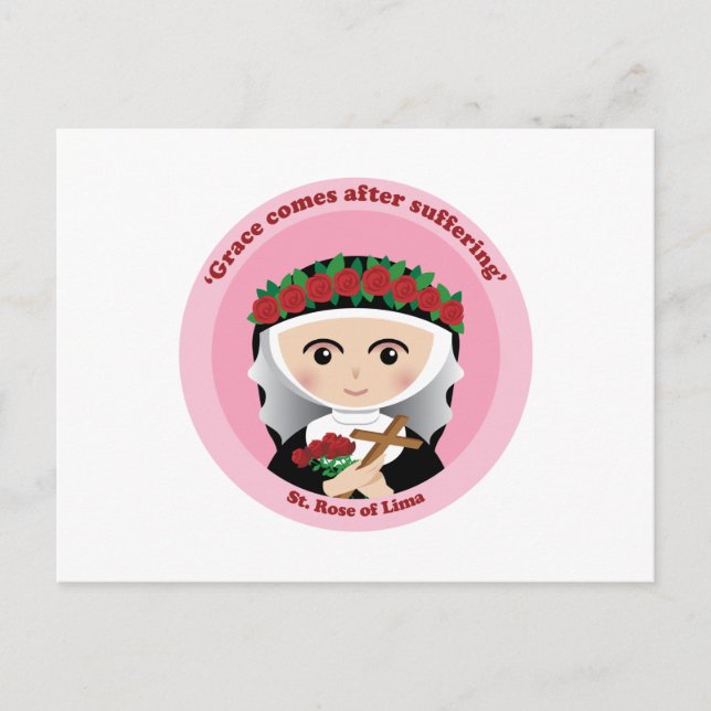 St. Rose of Lima Postcard (Front)