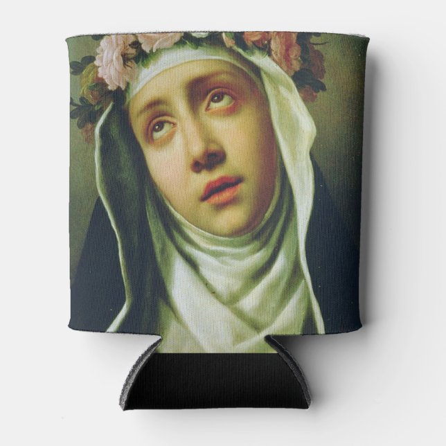 St. Rose of Lima The Angel of Peru Fine Art  Can Cooler (Front)