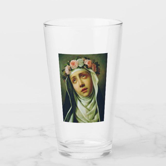 St. Rose of Lima The Angel of Peru Fine Art  Glass (Front)