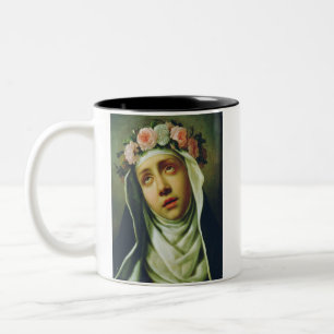 St. Rose of Lima The Angel of Peru Fine Art Two-Tone Coffee Mug