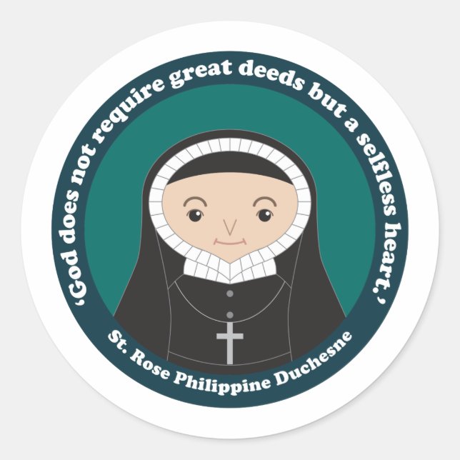 St. Rose Philippine Duchesne Classic Round Sticker (Front)