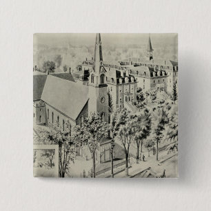 St Rose's Church, Meriden 15 Cm Square Badge