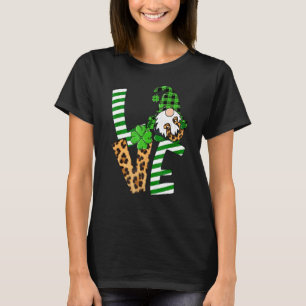 St Saint Patrick's Day Love Shamrock Gnomies Lucky T-Shirt
