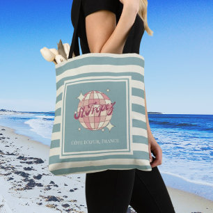 St Saint Tropez beach shopping bag holidays