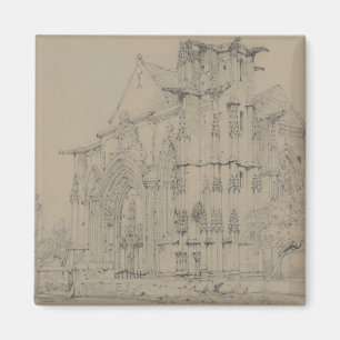 St. Sauveur, Dives, Normandy, c.1821 Magnet
