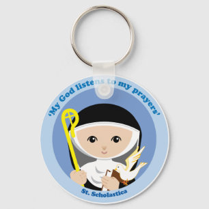 St. Scholastica Key Ring